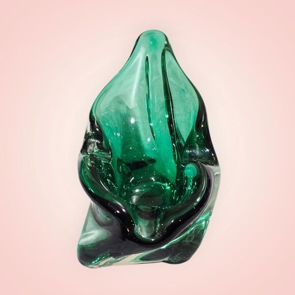 Vintage Czech Harrachov Glassworks Art Glass Bowl Circa 1958 Hand Made MCM - Picture 2 of 15